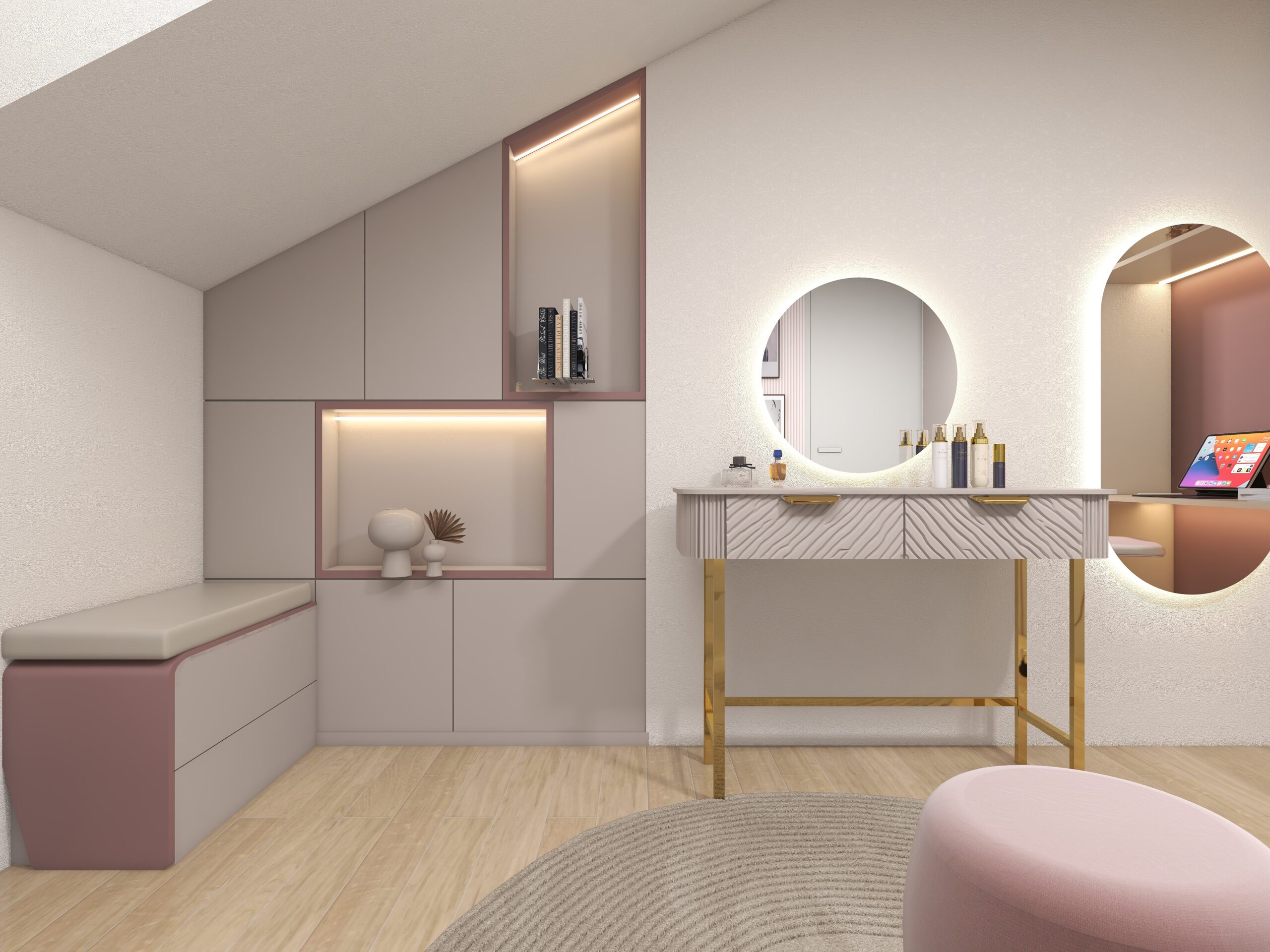 Blush and White Teenager's Bedroom — Finishing Detail