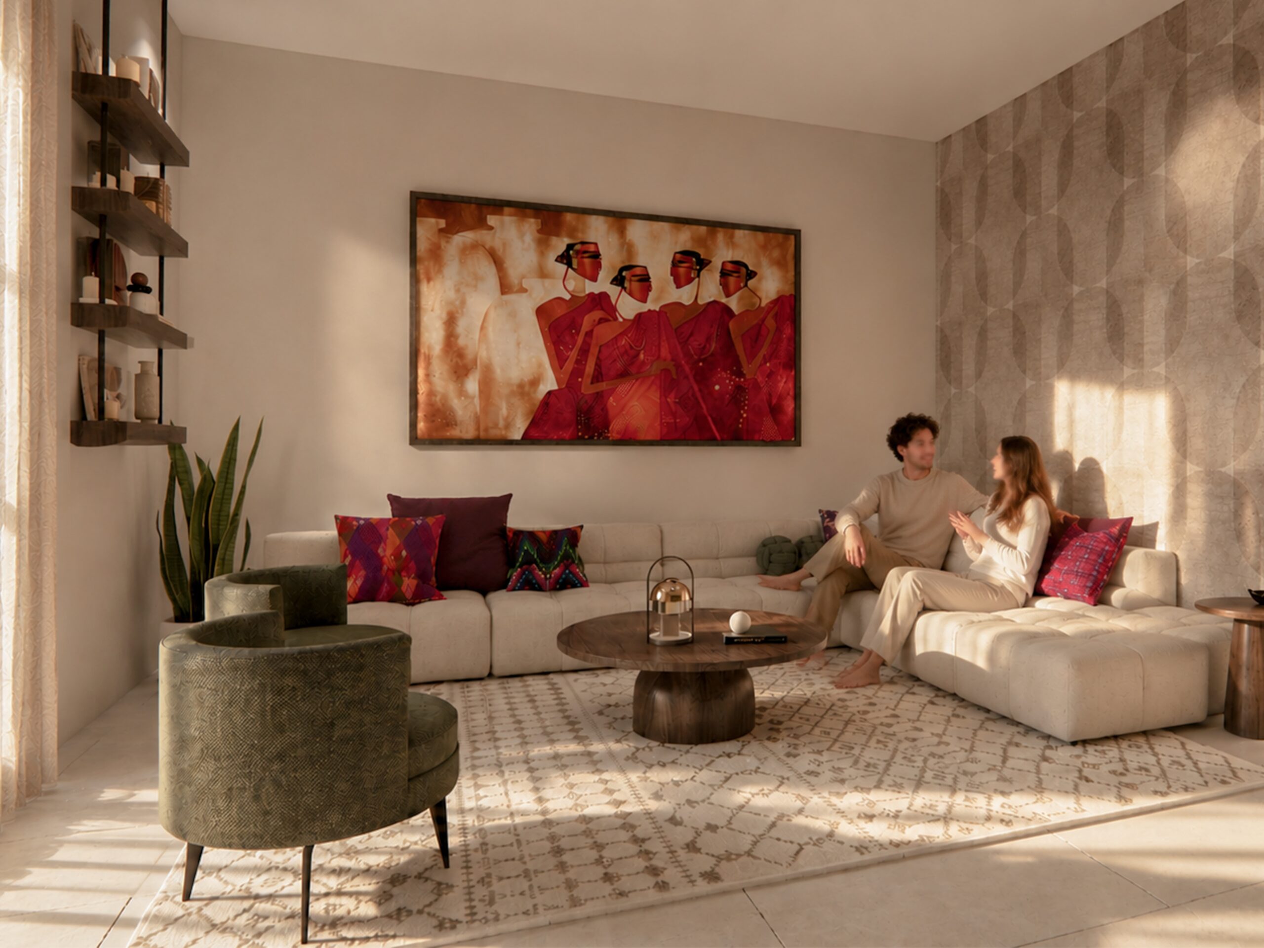 A Contemporary Home with Vibrant Indian Influences