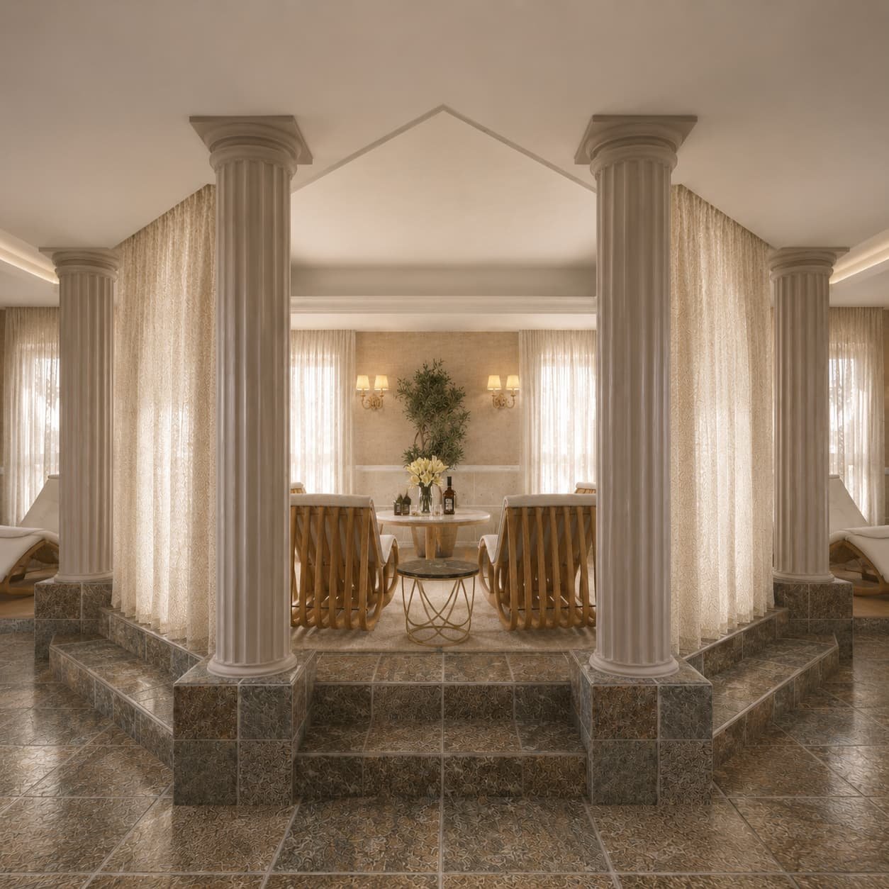 Luxury Spa — Guest Lounge Interior Design