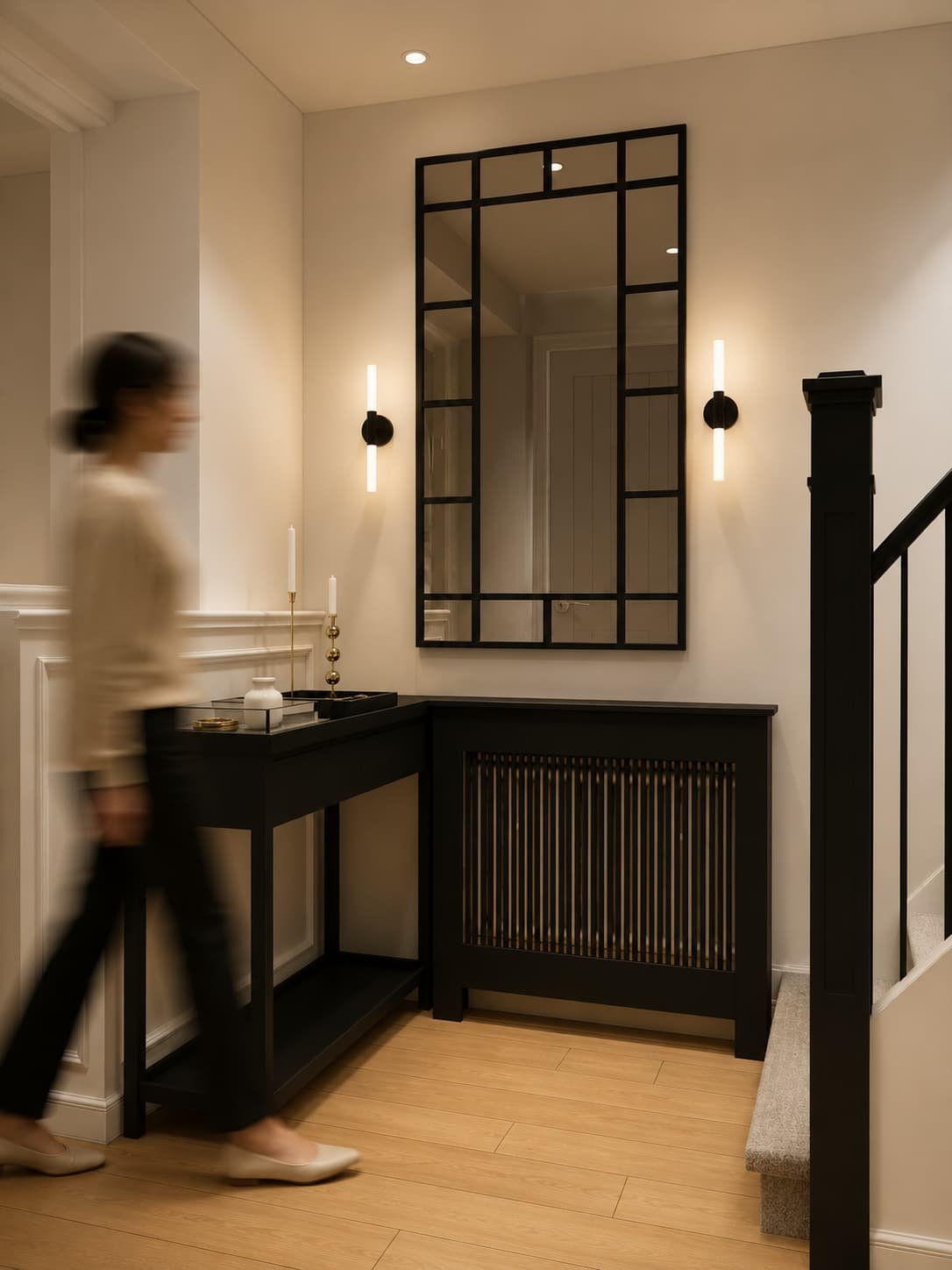 Canary Wharf Apartment — Luxury Powder Room