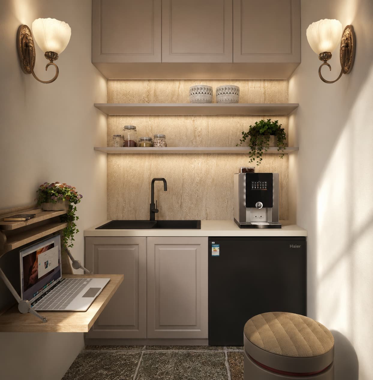 Luxury Spa — Staff Break Area Interior Design