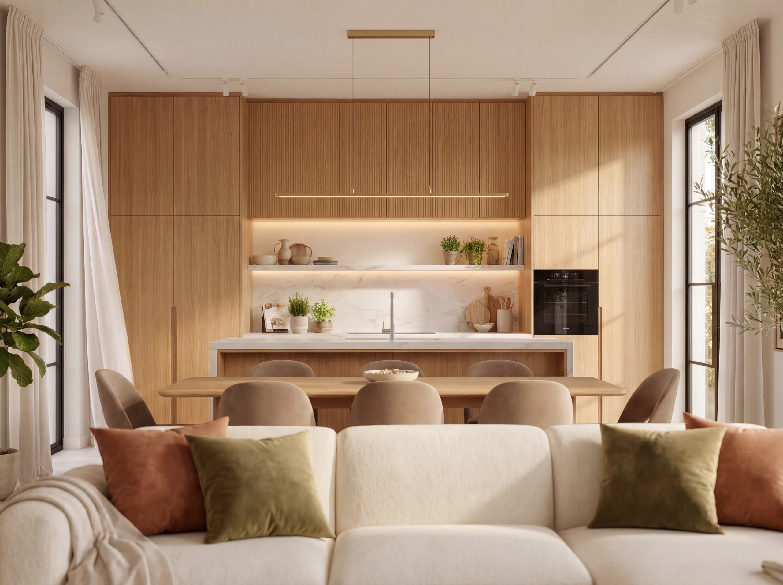 Open Plan — Kitchen and Dining
