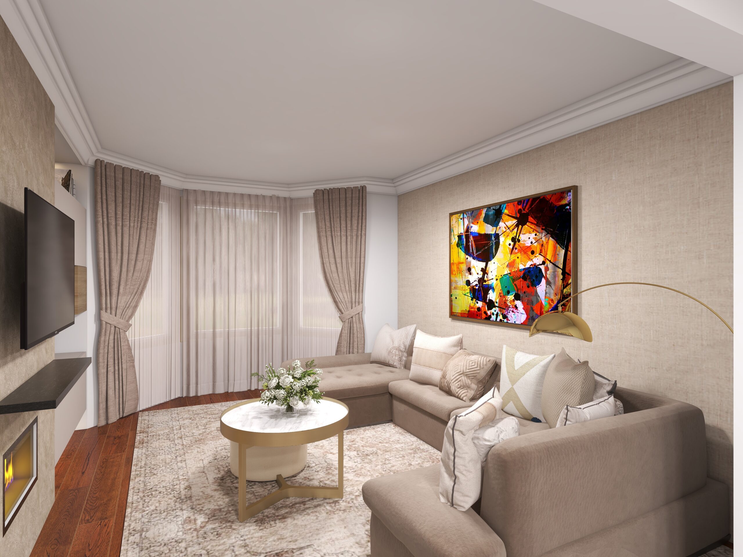 Warm and Considered: A Classic Living Room Interior