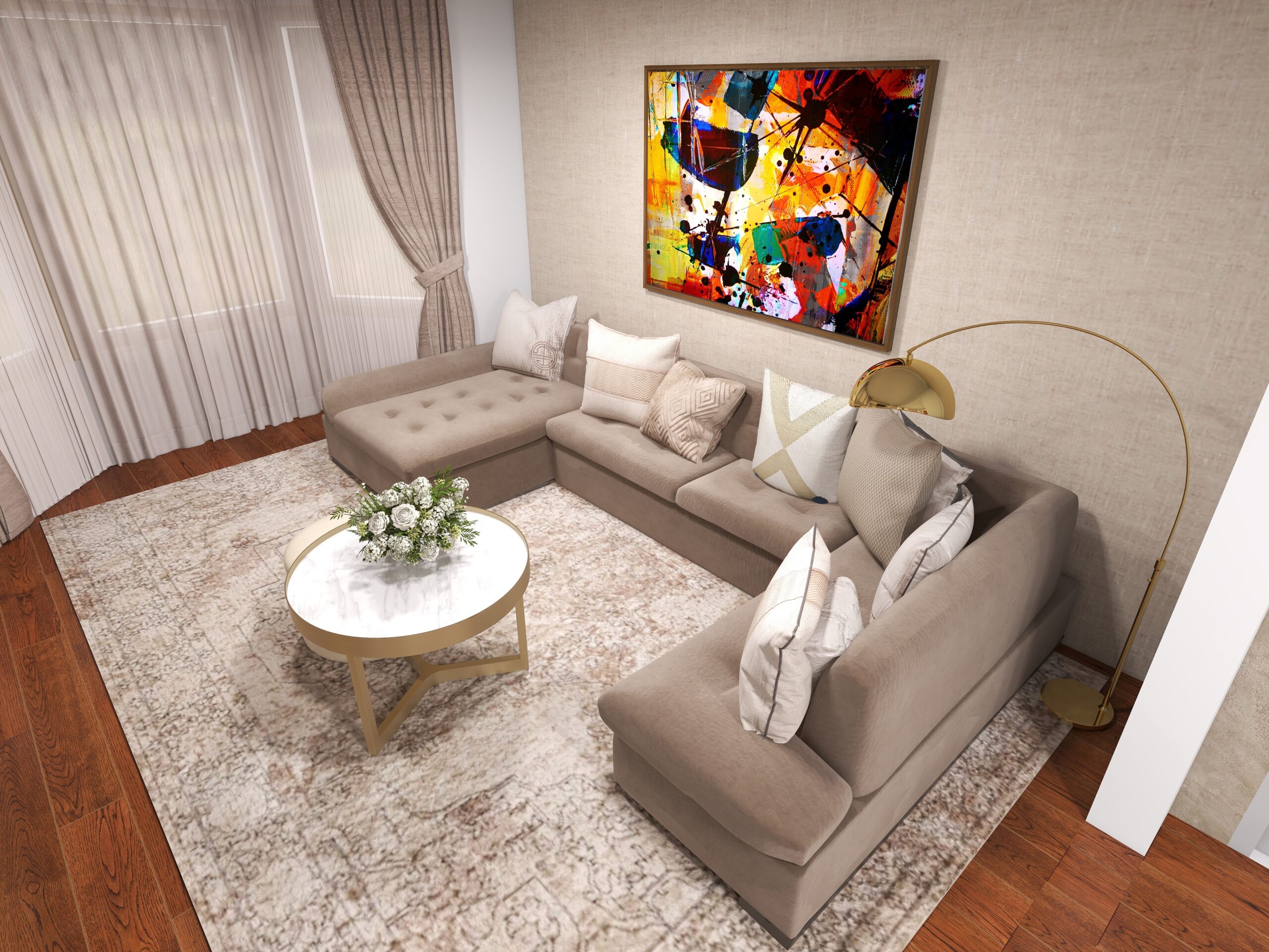 Warm Classic Living Room — a4