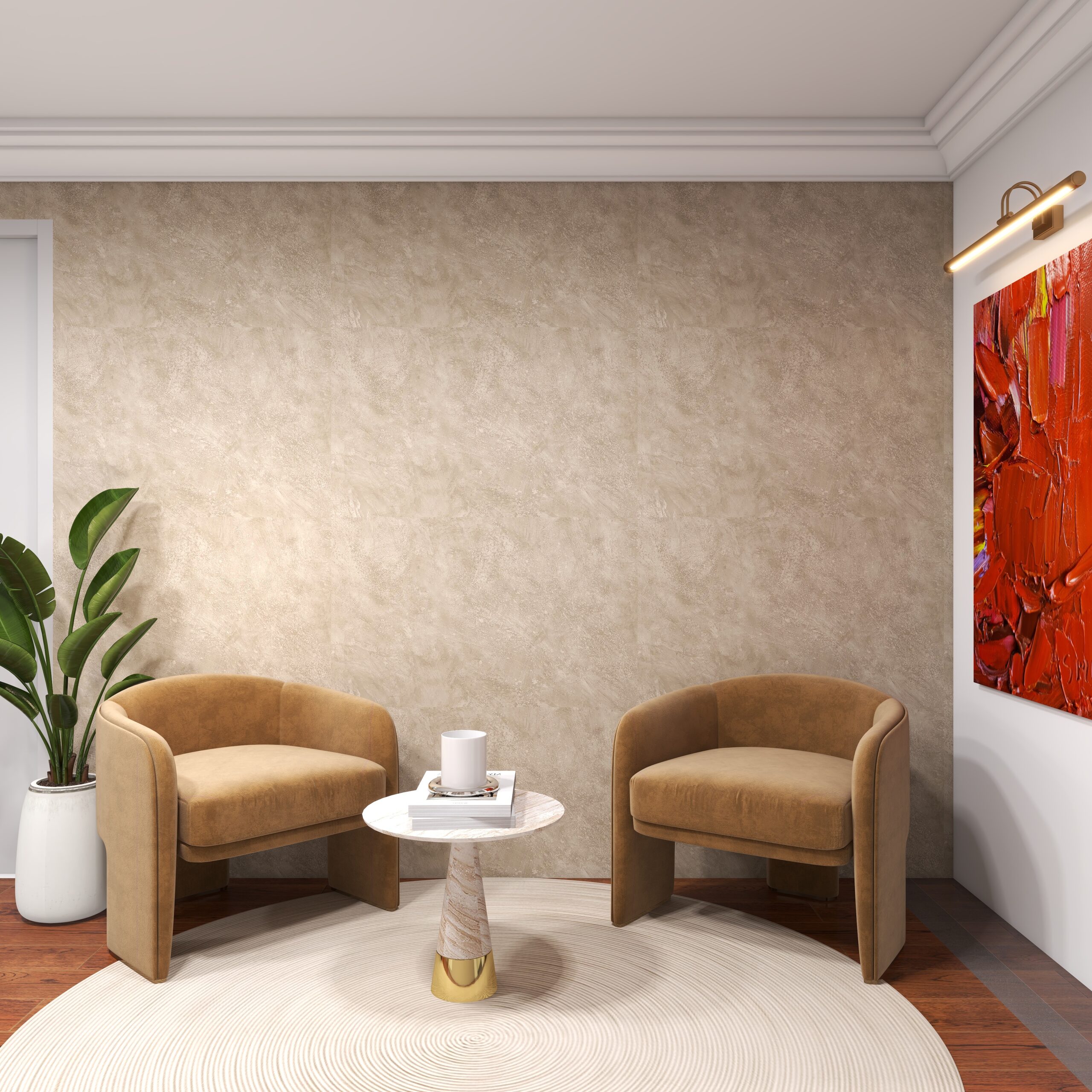 Warm Classic Living Room — b1
