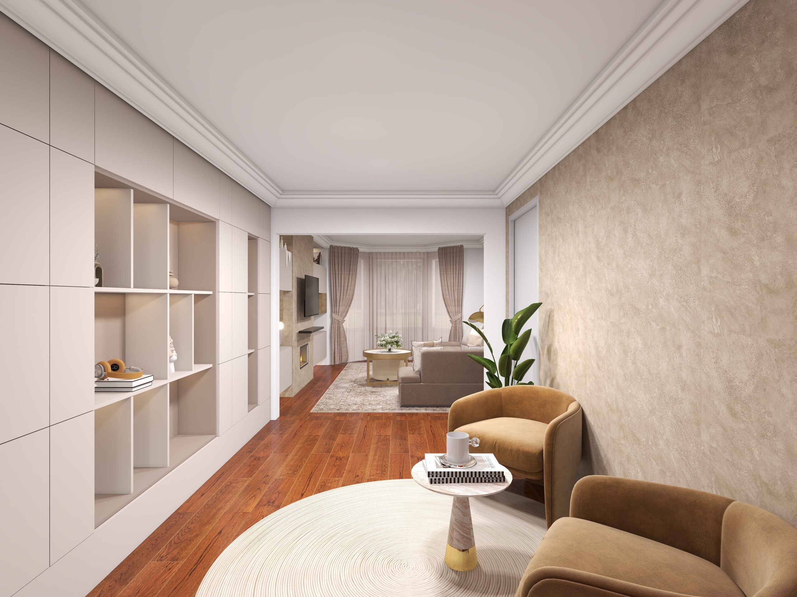Warm Classic Living Room — c2